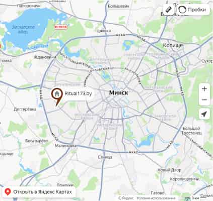 Карта Минск